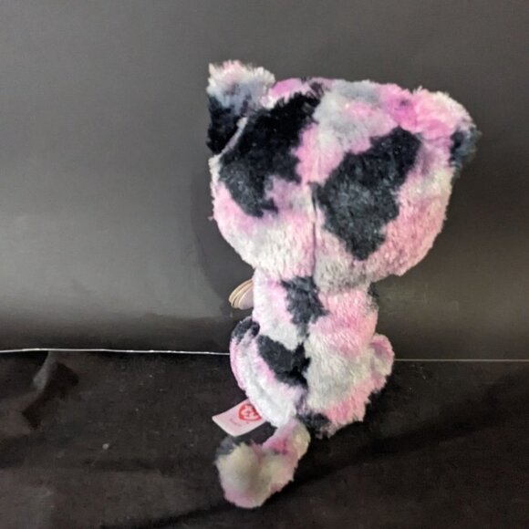 Ty Beanie Boo - LINDI the Tie Dyed Kitty Cat 6" plush stuffed animal eUC - Picture 5 of 9